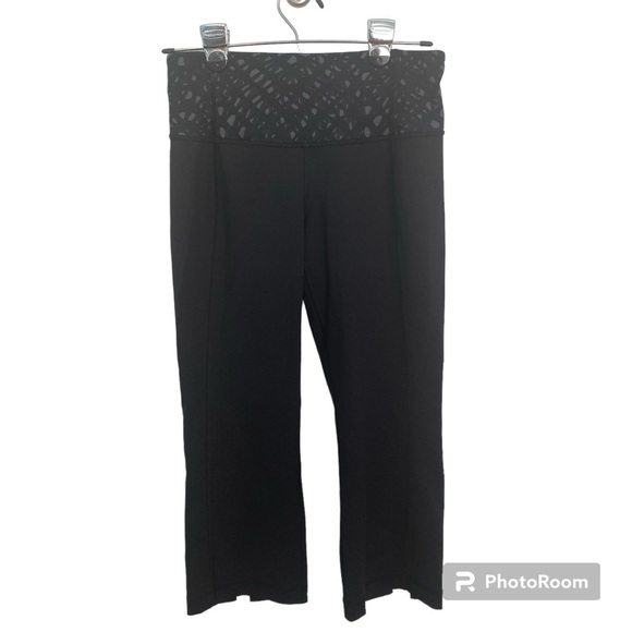 Lululemon Gather & Crow Crop II Black Leggings in Sz 4 - Picture 5 of 13
